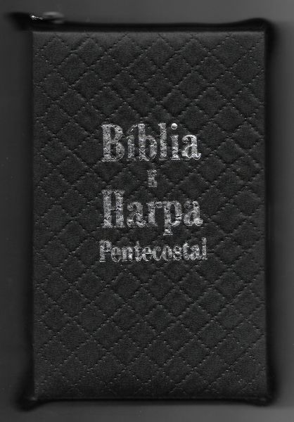 Biblia Harpa letra Grande com ziper